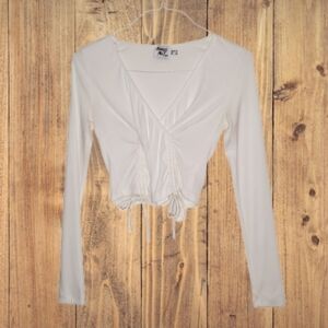 PRINCESS POLLY- Long Sleeve Cropped Top- Womens- Size 6